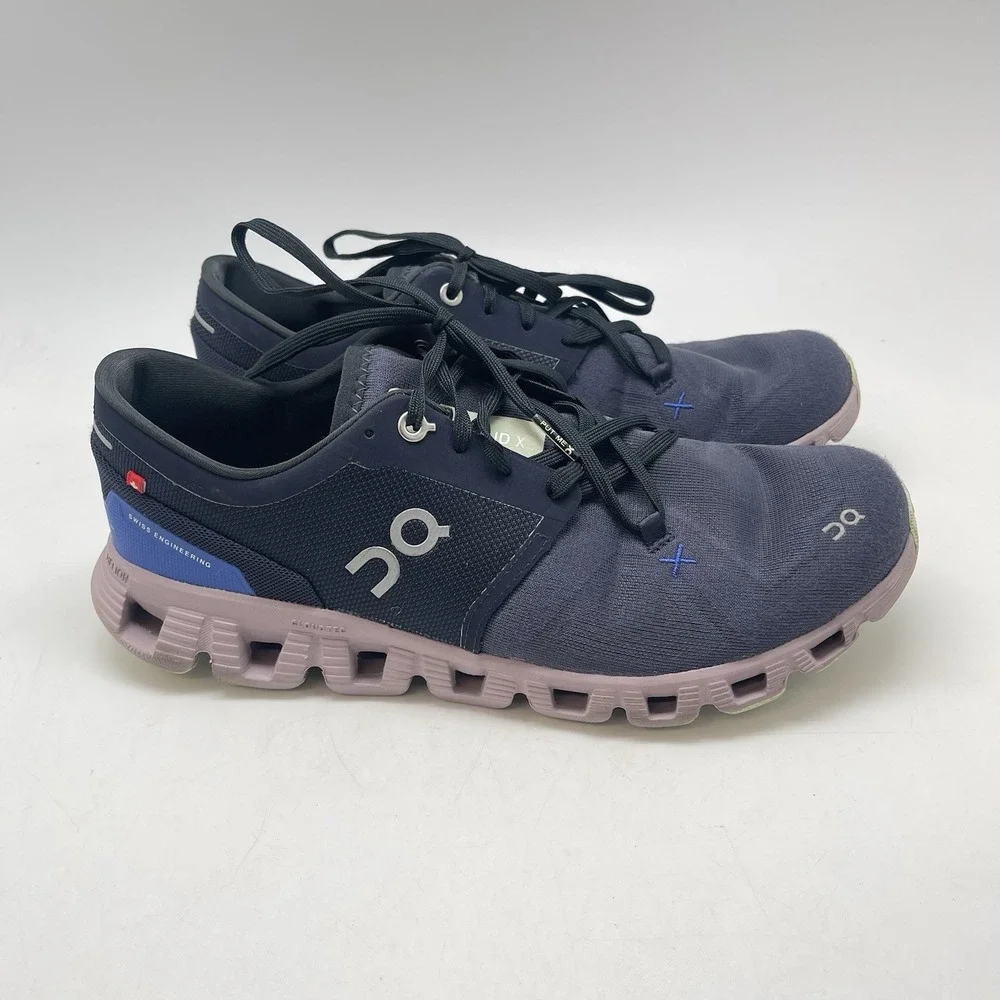 On Cloud X 3 Sneakers Womens 9.5 60.98689 Purple Running Athletic‎ Gym Shoes
